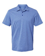 Adidas Men's Heathered Polo - Collegiate Royal Melange