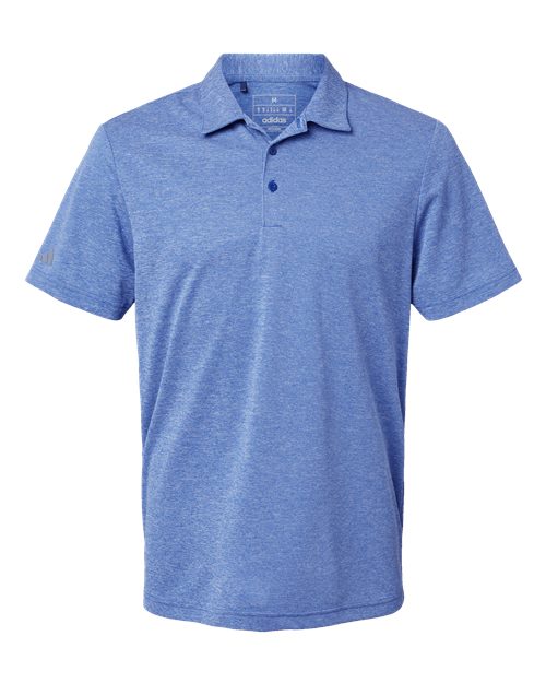 Adidas Men's Heathered Polo - Collegiate Royal Melange