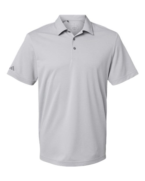 Adidas Men's Heathered Polo - Grey Two Melange