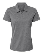 Adidas Women's Heathered Polo - Black Melange