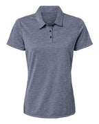 Adidas Women's Heathered Polo - Collegiate Navy Melange
