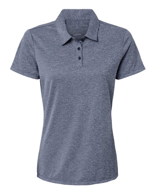 Adidas Women's Heathered Polo - Collegiate Navy Melange