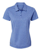 Adidas Women's Heathered Polo - Collegiate Royal Melange