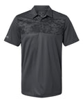 Adidas Men's Camo Chest Print Polo - Grey Six