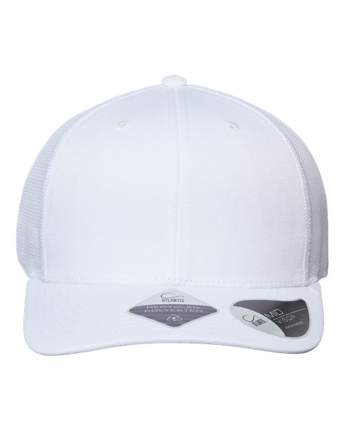 Atlantis Headwear Sustainable Trucker Cap - White/ White