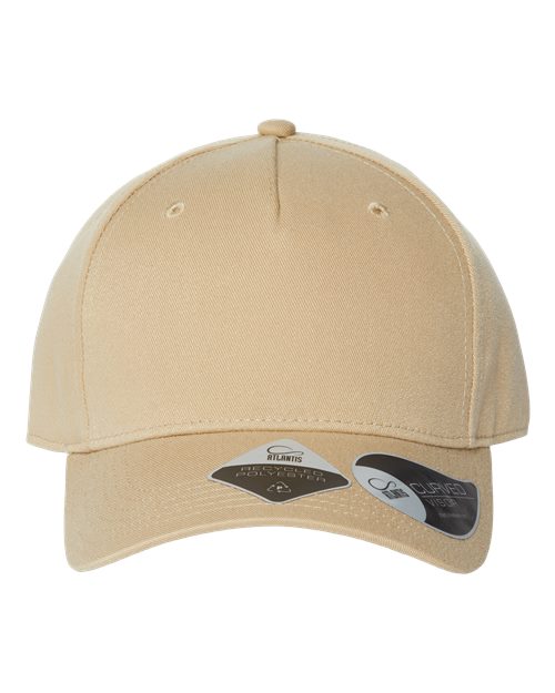 Atlantis Headwear Sustainable Five-Panel Cap - Khaki
