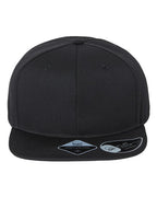 Atlantis Headwear Sustainable Flat Bill Cap - Black