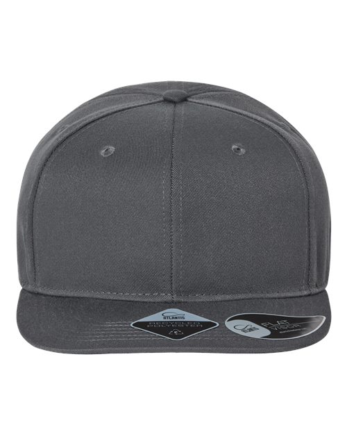 Atlantis Headwear Sustainable Flat Bill Cap - Dark Grey