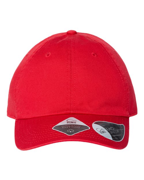Atlantis Headwear Sustainable Dad Hat - Red