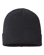 Atlantis Headwear Sustainable Cuffed Beanie - Black