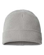Atlantis Headwear Sustainable Cuffed Beanie - Light Grey
