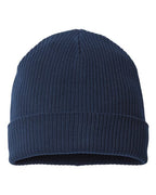 Atlantis Headwear Sustainable Cuffed Beanie - Navy