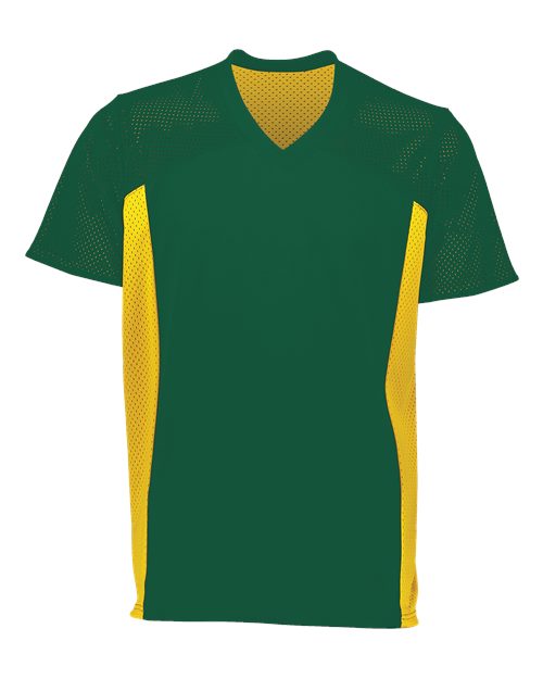 Augusta Sportswear Youth Reversible Flag Football Jersey - Dark Green/ Gold