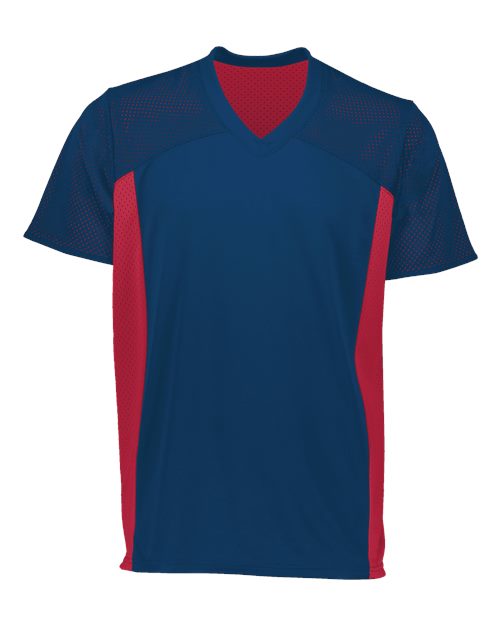 Augusta Sportswear Youth Reversible Flag Football Jersey - Navy/ Scarlet