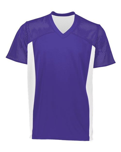 Augusta Sportswear Youth Reversible Flag Football Jersey - Purple/ White
