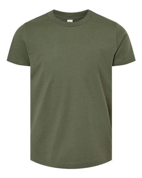 BELLA + CANVAS Youth Jersey Tee (Part 1 of 2) - Military Green