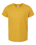 BELLA + CANVAS Youth CVC Jersey Tee (Part 1 of 2) - Heather Mustard