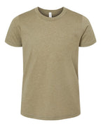 BELLA + CANVAS Youth CVC Jersey Tee (Part 1 of 2) - Heather Olive