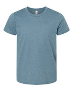 BELLA + CANVAS Youth CVC Jersey Tee (Part 1 of 2) - Heather Slate