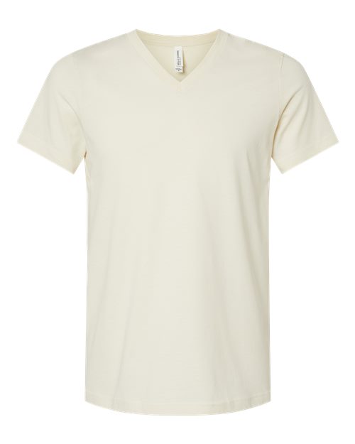 BELLA + CANVAS Unisex Jersey V-Neck Tee (Part 1 of 2) - Natural