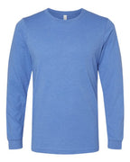 BELLA + CANVAS Heather CVC Long Sleeve Tee (Part 1 of 3) - Heather Columbia Blue