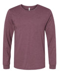 BELLA + CANVAS Heather CVC Long Sleeve Tee (Part 2 of 3) - Heather Maroon