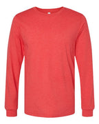 BELLA + CANVAS Heather CVC Long Sleeve Tee (Part 2 of 3) - Heather Red