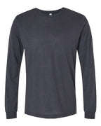BELLA + CANVAS Unisex Triblend Long Sleeve Tee (Part 2 of 2) - Solid Dark Grey Triblend
