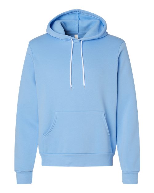BELLA + CANVAS Unisex Sponge Fleece Hoodie Sweatshirt (Part 1 of 4) - Carolina Blue