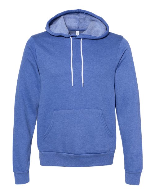 BELLA + CANVAS Unisex Sponge Fleece Hoodie Sweatshirt (Part 2 of 4) - Heather Columbia Blue