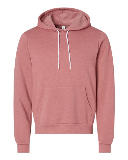 BELLA + CANVAS Unisex Sponge Fleece Hoodie Sweatshirt (Part 2 of 4) - Heather Mauve