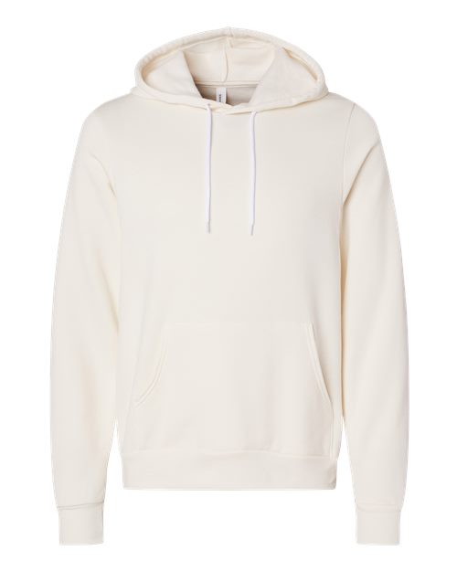 BELLA + CANVAS Unisex Sponge Fleece Hoodie Sweatshirt (Part 3 of 4) - Natural