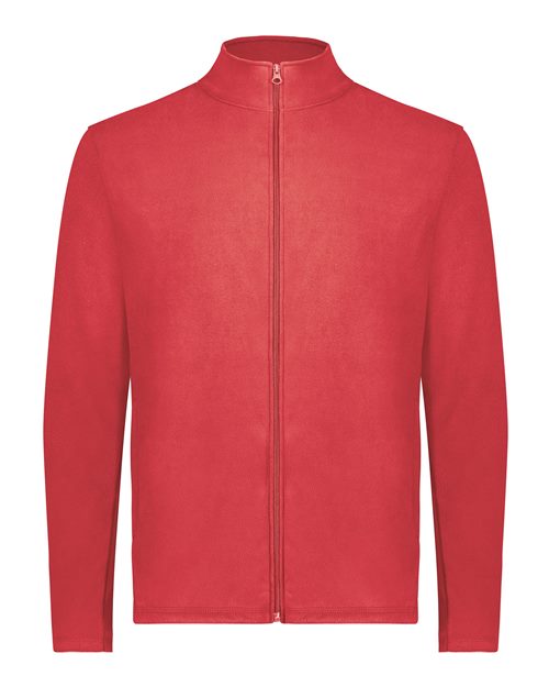 Augusta Sportswear Unisex Eco Revive™ Micro-Lite Fleece Full-Zip Jacket - Scarlet