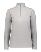 Augusta Sportswear Women's Eco Revive™ Micro-Lite Fleece Quarter-Zip Pullover - Athletic Grey