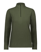 Augusta Sportswear Women's Eco Revive™ Micro-Lite Fleece Quarter-Zip Pullover - Olive