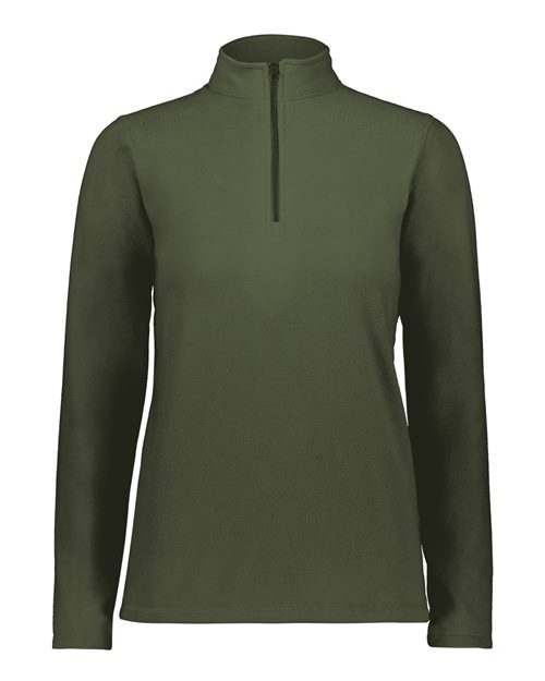Augusta Sportswear Women's Eco Revive™ Micro-Lite Fleece Quarter-Zip Pullover - Olive