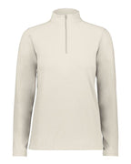 Augusta Sportswear Women's Eco Revive™ Micro-Lite Fleece Quarter-Zip Pullover - Oyster