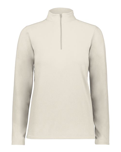 Augusta Sportswear Women's Eco Revive™ Micro-Lite Fleece Quarter-Zip Pullover - Oyster