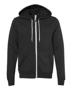BELLA + CANVAS Unisex Sponge Fleece Full-Zip Hoodie Sweatshirt (Part 2 of 3) - Vintage Black