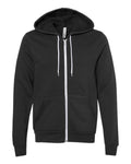 BELLA + CANVAS Unisex Sponge Fleece Full-Zip Hoodie Sweatshirt (Part 3 of 3) - Vintage Black