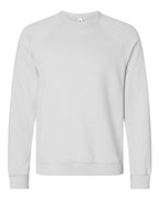 BELLA + CANVAS Unisex Sponge Fleece Raglan Crewneck Sweatshirt (Part 3 of 3) - Silver