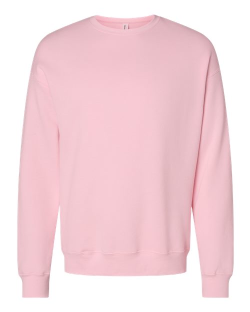 BELLA + CANVAS Unisex Sponge Fleece Drop Shoulder Crewneck Sweatshirt (Part 2 of 2) - Pink