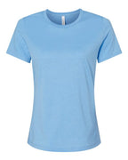 BELLA + CANVAS Women’s Relaxed Fit Heather CVC Tee (Part 1 of 2) - Heather Carolina Blue