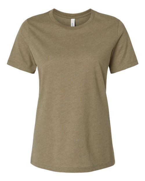 BELLA + CANVAS Women’s Relaxed Fit Heather CVC Tee (Part 1 of 2) - Heather Olive