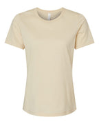 BELLA + CANVAS Women’s Relaxed Fit Heather CVC Tee (Part 2 of 2) - Heather Soft Cream