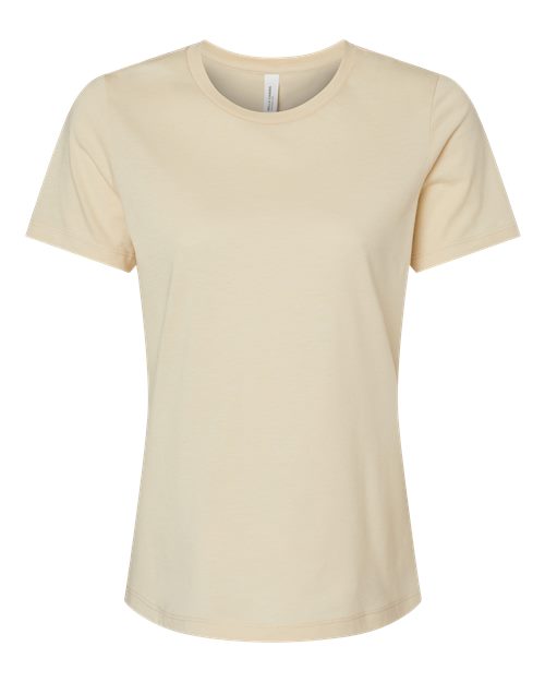 BELLA + CANVAS Women’s Relaxed Fit Heather CVC Tee (Part 2 of 2) - Heather Soft Cream
