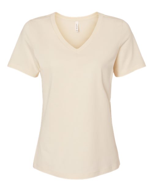 BELLA + CANVAS Women’s Relaxed Jersey V-Neck Tee - Natural