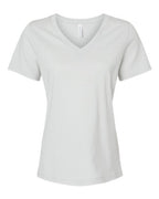 BELLA + CANVAS Women’s Relaxed Jersey V-Neck Tee - Silver