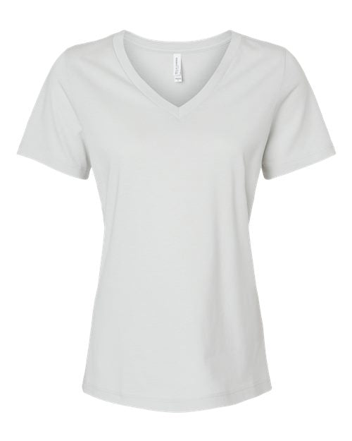 BELLA + CANVAS Women’s Relaxed Jersey V-Neck Tee - Silver