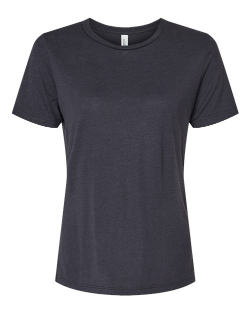 BELLA + CANVAS Women’s Relaxed Fit Triblend Tee - Solid Dark Grey Triblend